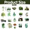 50PCS Forest Nature Stickers Pack – Waterproof Vinyl Tree & Animal Aesthetic Stickers for Water Bottles, Laptops, Scrapbooks & Outdoor Adventure Decor